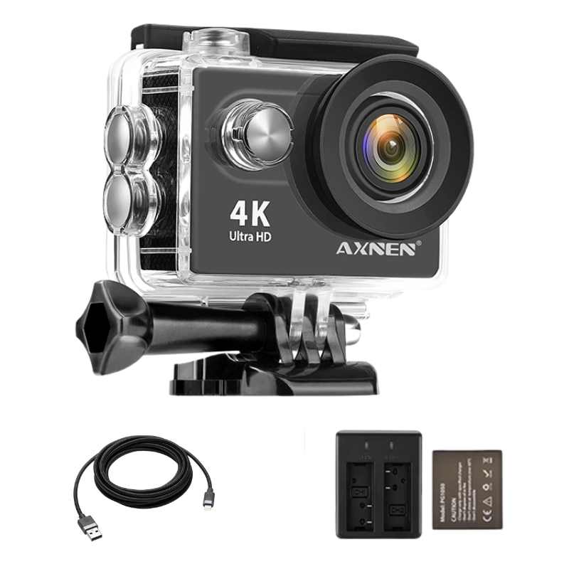 Câmera de Ação Profissional Portátil 4K Ultra HD 60FPS - Estilo Go Pro - Shopibr 