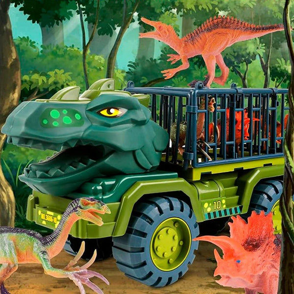 Carrinho Dinossauro Rex + Brinde (12 Dinossauros) - Shopibr 